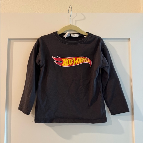 Zara Hot Wheels Kids Long Sleeve Shirt - Dark Gray - Picture 2 of 5